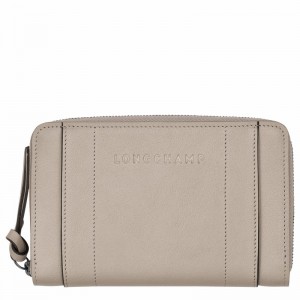 Longchamp 3D Portefeuille Dames Grijs Uitverkoop | L3622HCV299