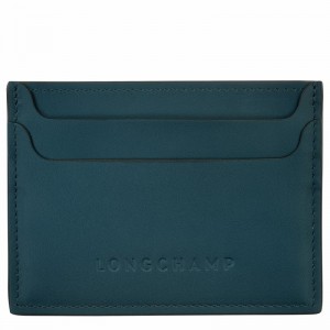 Longchamp Le FOULONNÉ Pasjeshouder Dames Blauw Uitverkoop | L3218HFI806