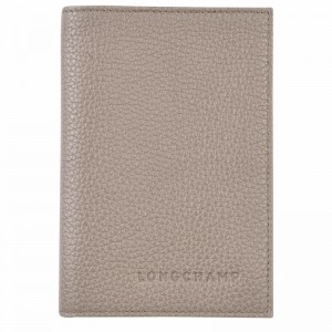 Longchamp Le FOULONNÉ Paspoorthouder Dames Grijs Uitverkoop | L3416021P55