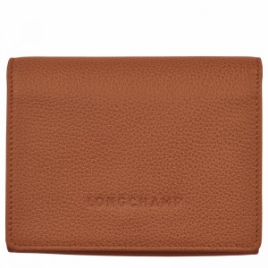 Longchamp Le FOULONNÉ Portefeuille Dames Caramel Uitverkoop | 30021021121