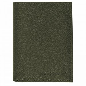Longchamp Le FOULONNÉ Portefeuille Dames Khaki Uitverkoop | L3528021A23