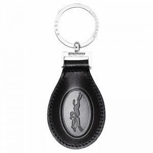Longchamp Le FOULONNÉ Sleutelhangers Dames Zwart Uitverkoop | L6926078047