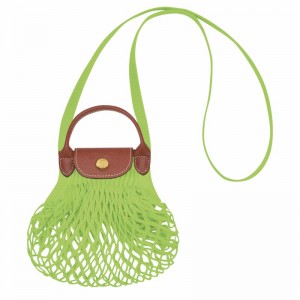 Longchamp Le Pliage Filet XS Schoudertas Dames Groen Uitverkoop | 10139HVH355