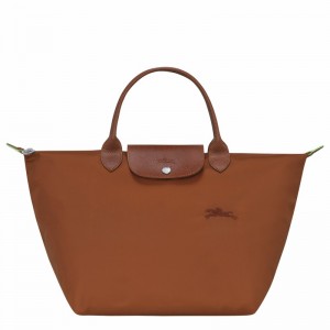 Longchamp Le Pliage Green M Handtas Dames Bruin Uitverkoop | L1623919504