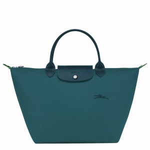 Longchamp Le Pliage Green M Handtas Dames Pauw Uitverkoop | L1623919P89