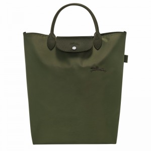Longchamp Le Pliage Green M Tote Tassen Heren Groen Uitverkoop | 10168919479-