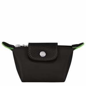 Longchamp Le Pliage Green Portemonnee Dames Zwart Uitverkoop | 30016919001
