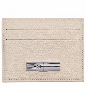 Longchamp Le Roseau Pasjeshouder Dames Wit Uitverkoop | L3218HFP555