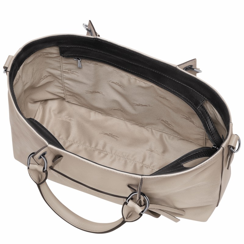 Longchamp 3D L Handtas Dames Grijs Uitverkoop | 10198HCV299