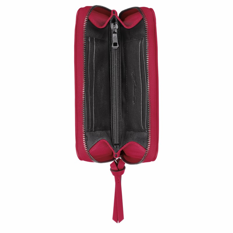 Longchamp 3D Portefeuille Dames Fuchsie Uitverkoop | L3622HCVJ13