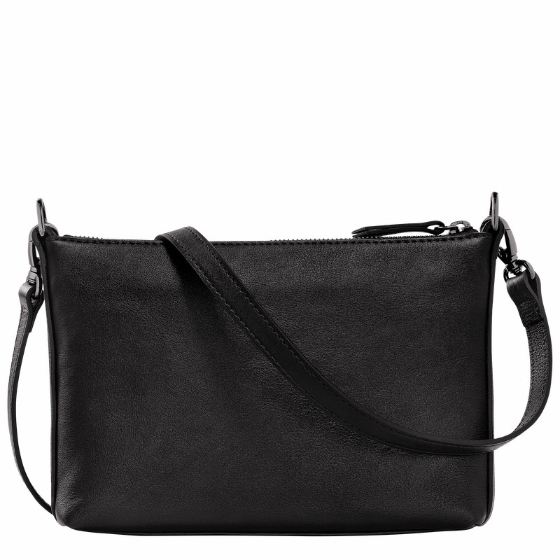 Longchamp 3D S Crossbodytassen Dames Zwart Uitverkoop | 10199HCV001