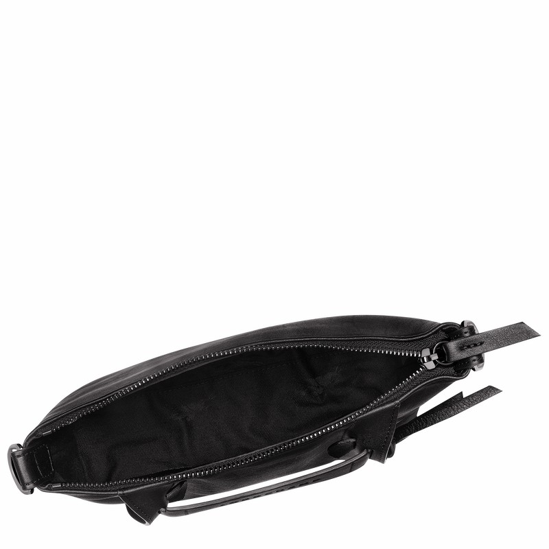 Longchamp 3D S Crossbodytassen Dames Zwart Uitverkoop | 10199HCV001