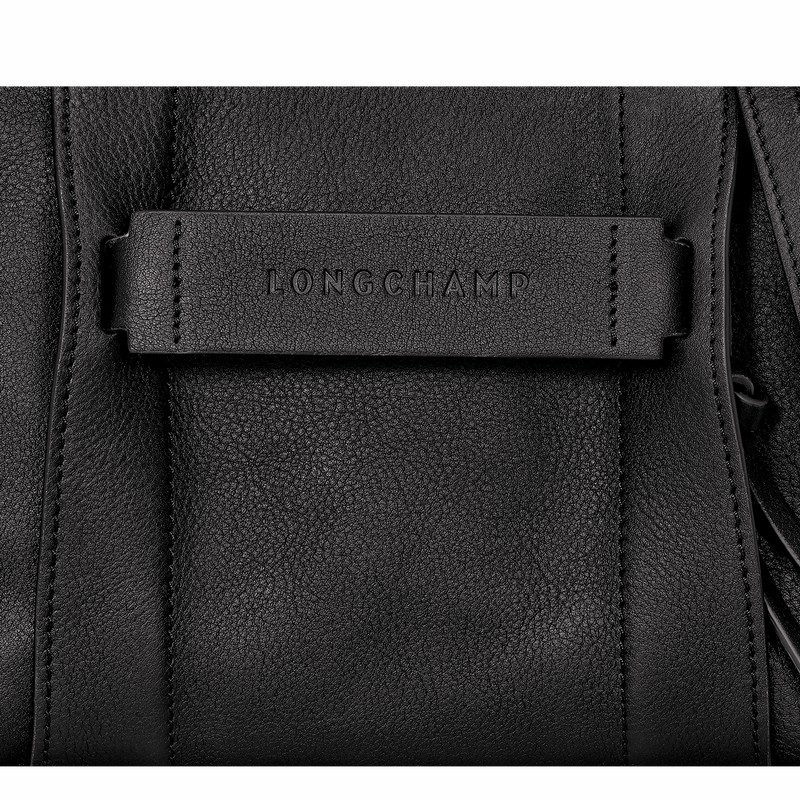 Longchamp 3D S Crossbodytassen Dames Zwart Uitverkoop | 10199HCV001