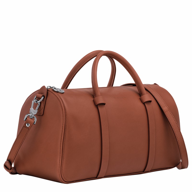 Longchamp Daylong L Handtas Dames Bruin Uitverkoop | 10282HFK504