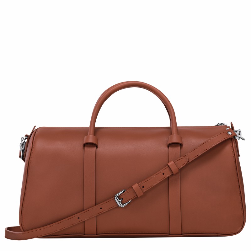 Longchamp Daylong L Handtas Dames Bruin Uitverkoop | 10282HFK504