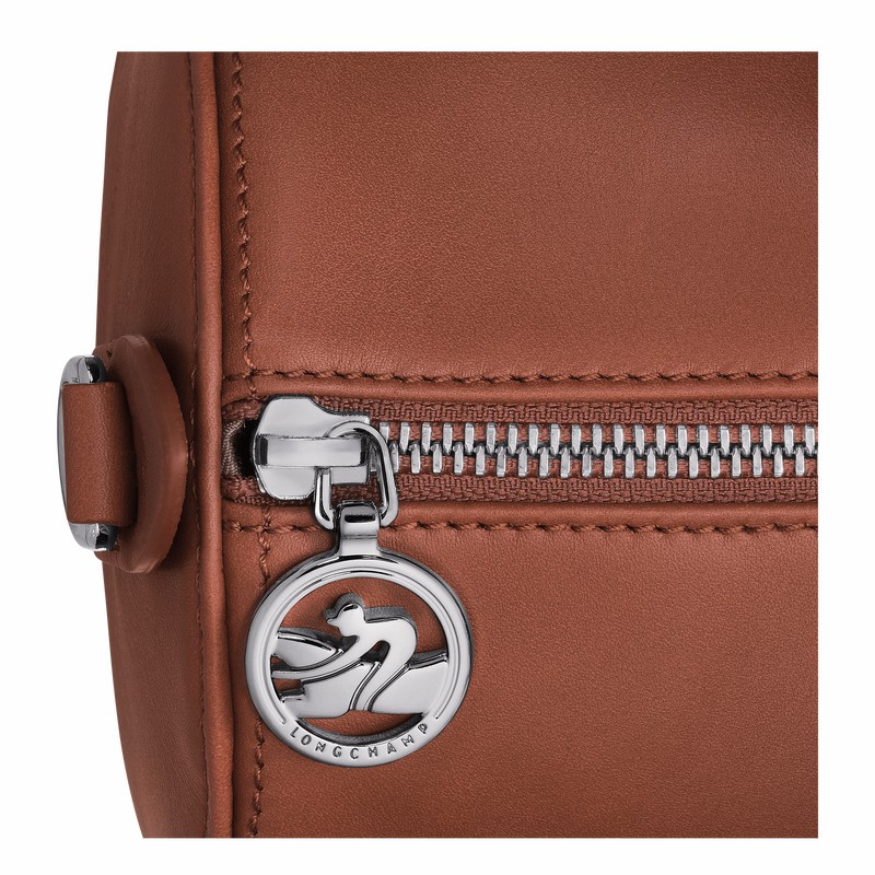 Longchamp Daylong L Handtas Dames Bruin Uitverkoop | 10282HFK504
