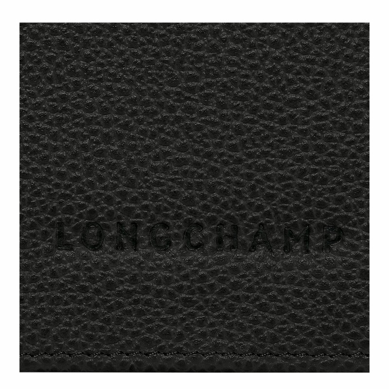 Longchamp Le FOULONNÉ Continental Portefeuille Dames Zwart Uitverkoop | L3044021001