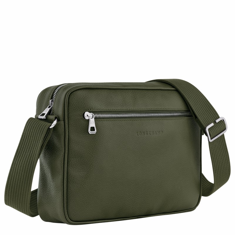 Longchamp Le FOULONNÉ M Buckettas Heren Khaki Uitverkoop | 20044021A23