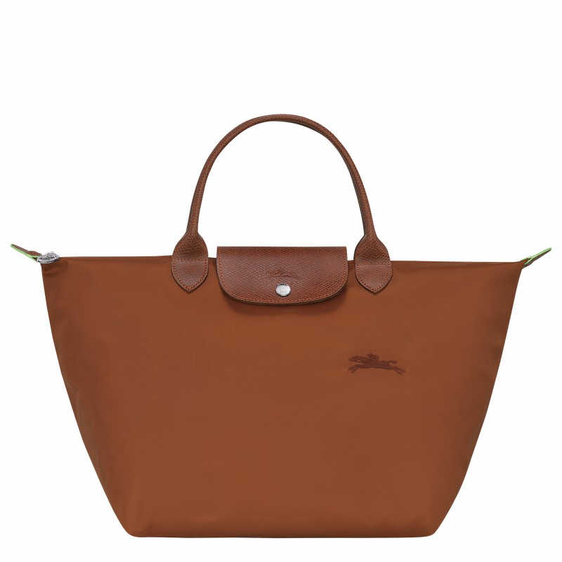 Longchamp Le Pliage Green M Handtas Dames Bruin Uitverkoop | L1623919504