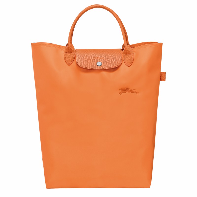 Longchamp Le Pliage Green M Tote Tassen Heren Oranje Uitverkoop | 10168919P54-