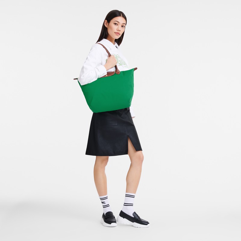 Longchamp Le Pliage Original L Tote Tassen Dames Groen Uitverkoop | L1899089P88
