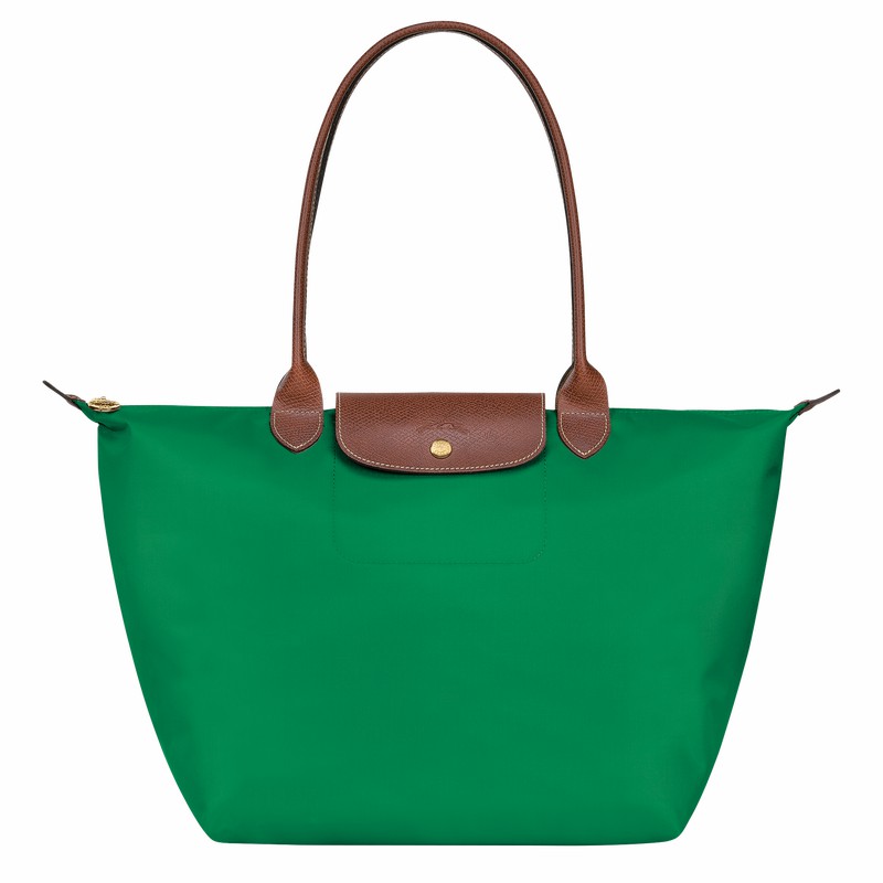 Longchamp Le Pliage Original L Tote Tassen Dames Groen Uitverkoop | L1899089P88
