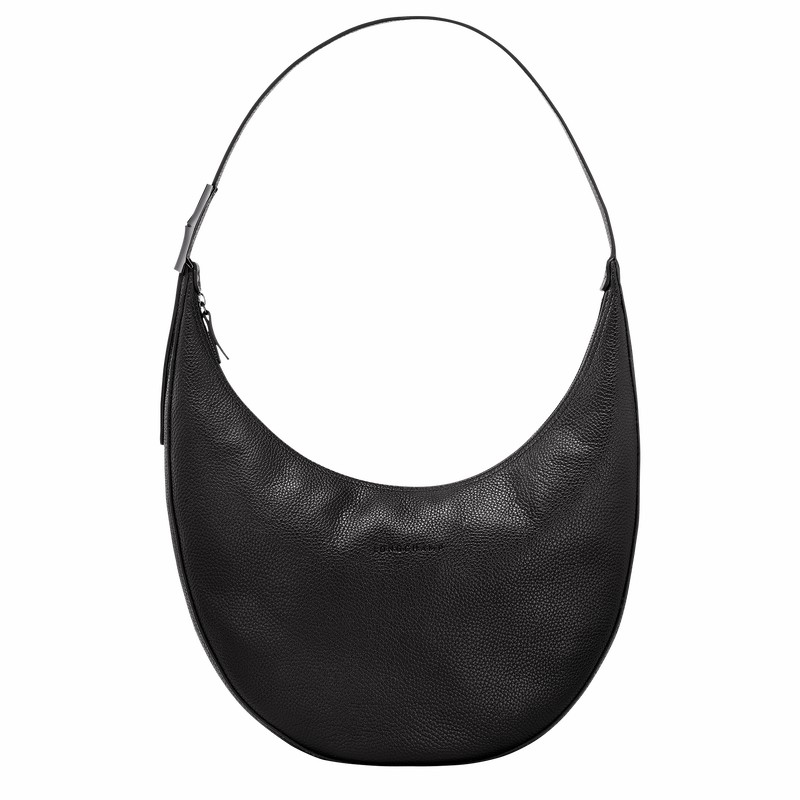 Longchamp Le Roseau Essential L Crossbodytassen Dames Zwart Uitverkoop | 10234968001