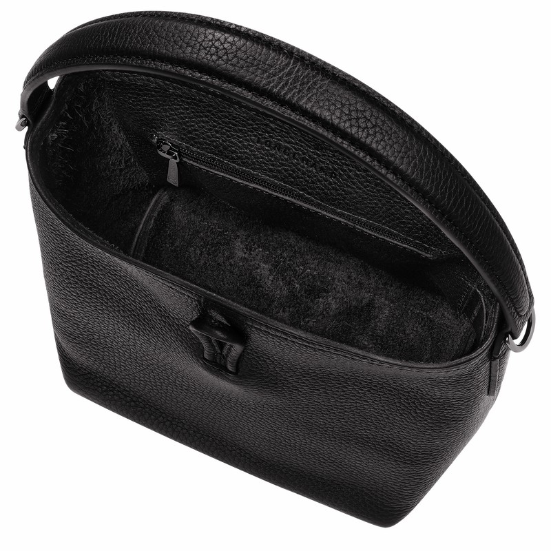 Longchamp Le Roseau Essential M Tote Tassen Dames Zwart Uitverkoop | 10183968001