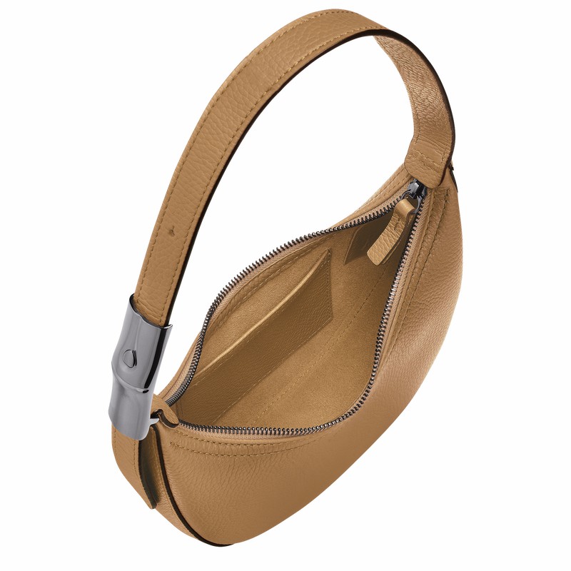 Longchamp Le Roseau Essential S Hobo Tas Dames Khaki Uitverkoop | 10217968026