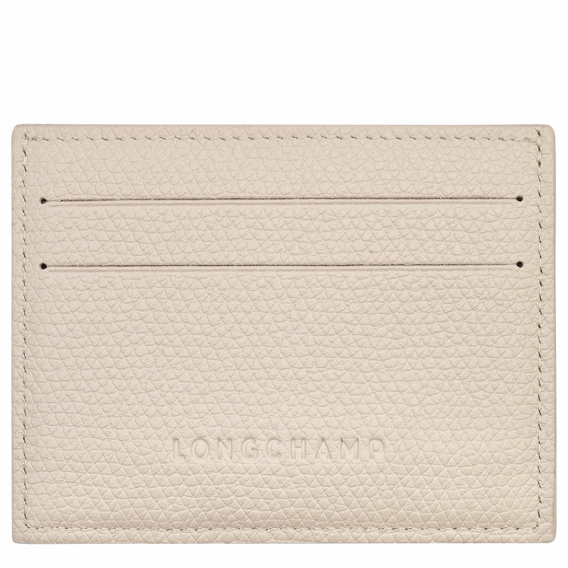 Longchamp Le Roseau Pasjeshouder Dames Wit Uitverkoop | L3218HFP555