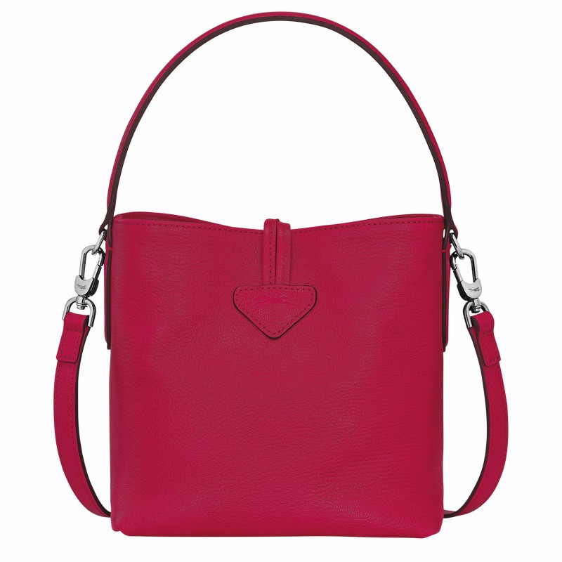 Longchamp Le Roseau XS Buckettas Dames Fuchsie Uitverkoop | 10159HECJ13