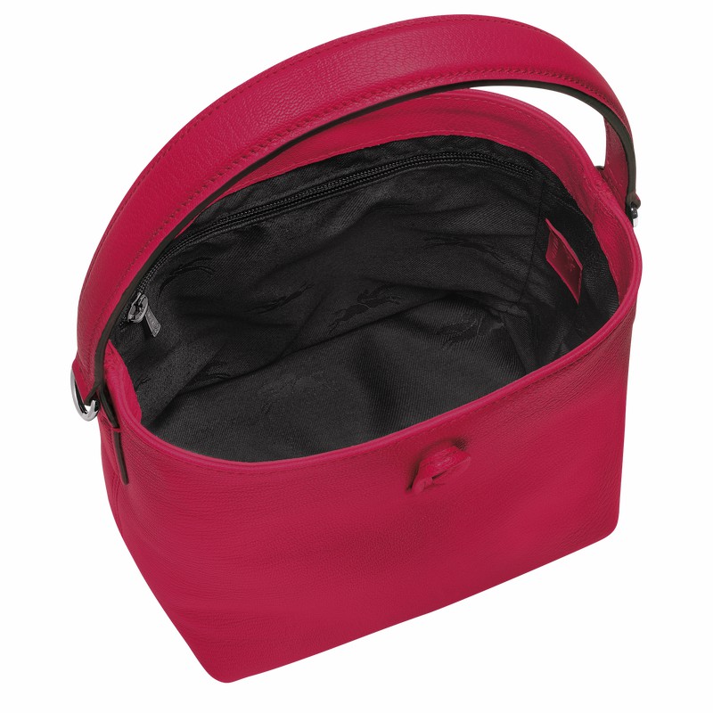Longchamp Le Roseau XS Buckettas Dames Fuchsie Uitverkoop | 10159HECJ13