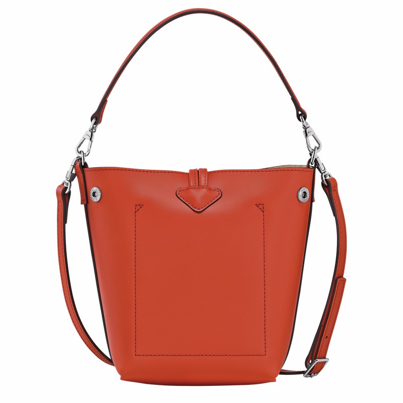 Longchamp Le Roseau XS Buckettas Dames Oranje Uitverkoop | 10229HCL685