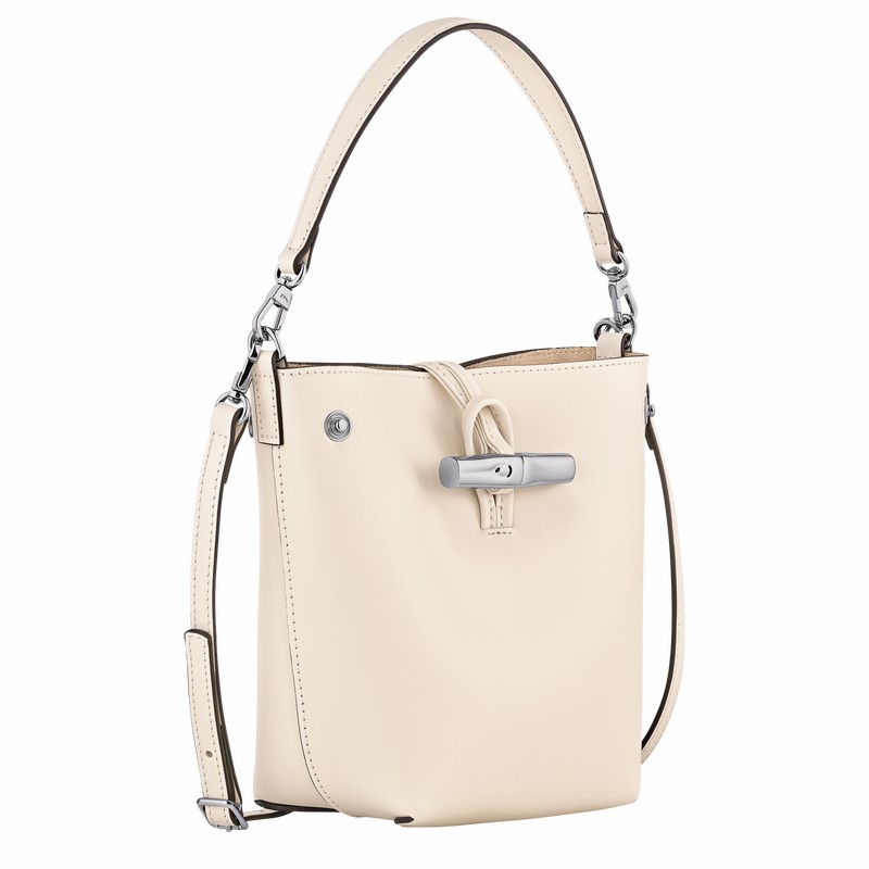 Longchamp Le Roseau XS Buckettas Dames Wit Uitverkoop | 10229HCL037
