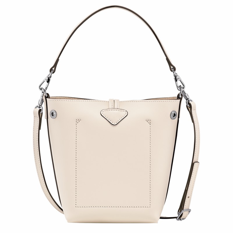 Longchamp Le Roseau XS Buckettas Dames Wit Uitverkoop | 10229HCL037