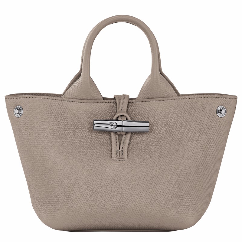 Longchamp Le Roseau XS Handtas Dames Grijs Uitverkoop | 10278HFP266