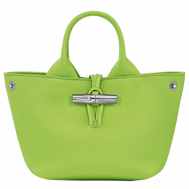 Longchamp Le Roseau XS Handtas Dames Groen Uitverkoop | 10278HFP355