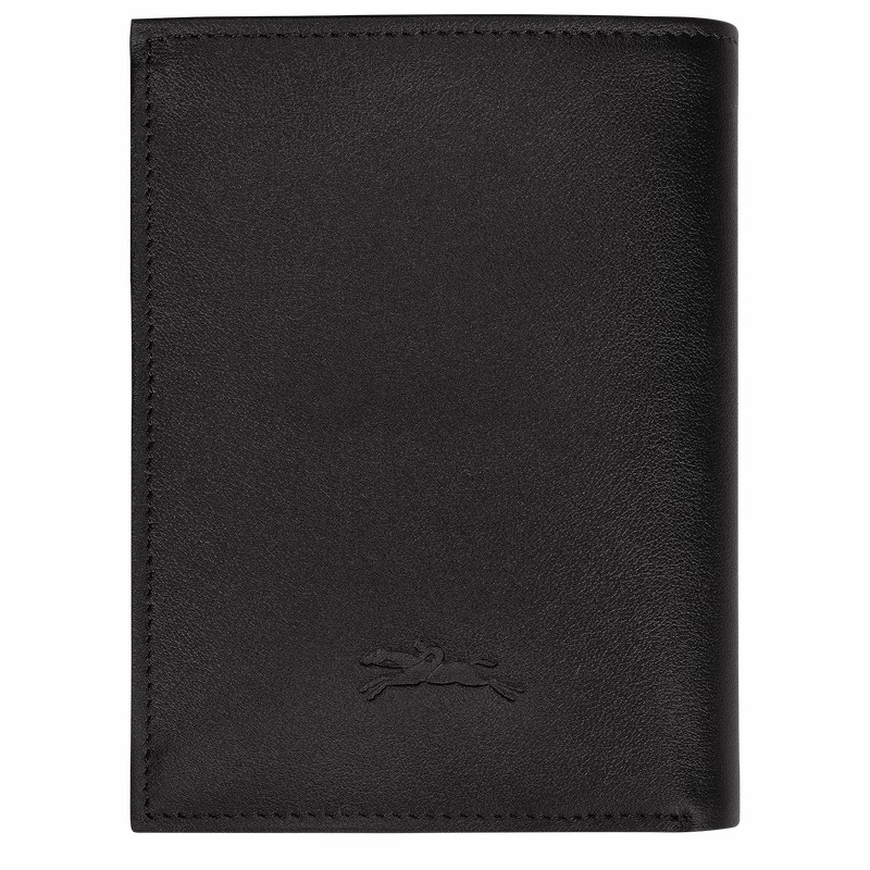 Longchamp sur Seine Portefeuille Heren Zwart Uitverkoop | 30041HCX001-